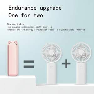 Venta al por Mayor de Mini Ventilador de Mano Recargable USB C de 3 Velocidades y 2000 mAh, Pequeño y Portátil con Banco de Energía para Viajes - Product Image 4
