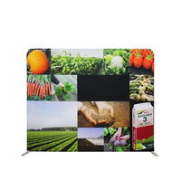 Cadre en aluminium réglable de 8 pieds Tension tissu présentoir Portable salon Promotion exposition stand bannière signe toile de fond