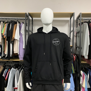 Personalizado Puff Impresión de peso pesado 100 poliéster francés Terry Regular Fit Pullover hombres gimnasio entrenamiento Sudadera con capucha cordón - Product Image 4