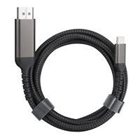 UHD 1M 2M 3m alüminyum alaşımlı örgülü kablo 4K @ 60Hz USB3.1 tipi C DP 1.2 HDTV Video bölücüler dönüştürücüler için DisplayPort kablosu