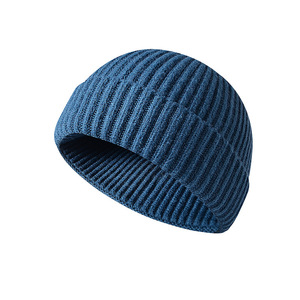 Bonnet en peau de melon à la mode pour hommes tricoté acrylique automne hiver chapeau Hip Hop dôme pastèque local Ruffian Baotou froid commun - Product Image 5