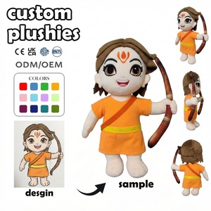 ผู้ผลิตตุ๊กตาผ้าฝ้าย PP แบบกำหนดเอง MOQ ต่ำ ตุ๊กตาสัตว์นุ่มนิ่ม ตุ๊กตาอนิเมะสาวน้อยแบบชิบิ ตกแต่งด้วยลูกไม้ ตุ๊กตาขนนุ่ม - Product Image 2