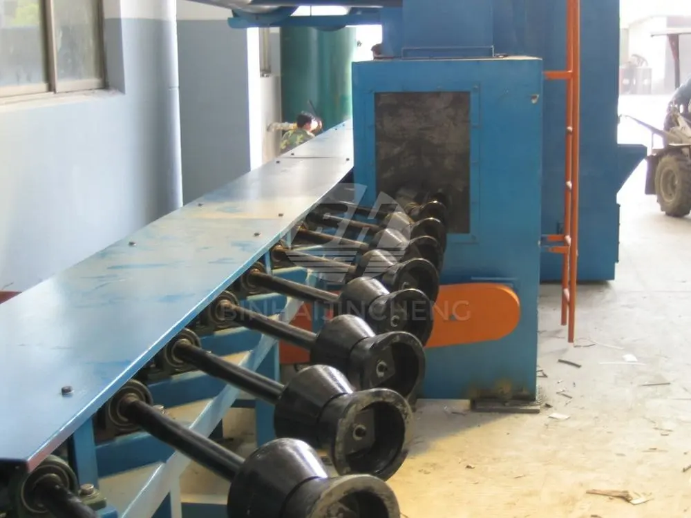Equipamento de jateamento de tubulação de aço/máquina de jateamento de roda