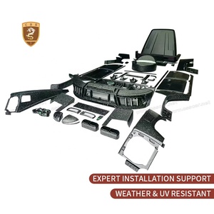 G Class W465 Upgrade to MSY Style Dry Carrosserie Kit pour <span class=keywords><strong>Mercedes</strong></span> Benz Pare-chocs avant Grille principale Capot moteur W465 Bodykit - Product Image 4