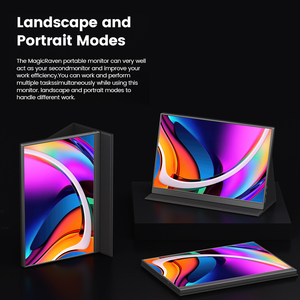 Siêu Mỏng 16-Inch 4K Xách Tay Màn Hình 400Nits Trọng Lượng Nhẹ <span class=keywords><strong>1</strong></span>.8lbs Vesa Thứ Hai Màn Hình Cho Văn Phòng/Chơi Game Ánh Sáng Màu Xanh Thấp IPS Wifi - Product Image 2