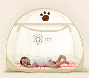 Tienda de campaña emergente para cuna con dosel Red de seguridad para mantener al bebé dentro y fuera Mosquitera para la cuna de verano de los niños - Product Image 5