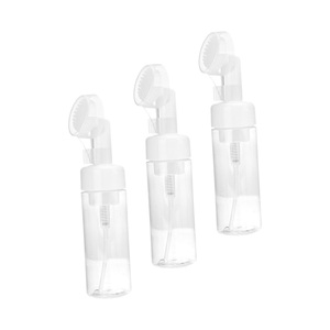 Flacon pompe à mousse cosmétique transparent en PET de 100 ml, 120 ml, 150 ml, 200 ml, 250 ml, impression sérigraphique, nettoyant visage, forme cœur - Product Image 1