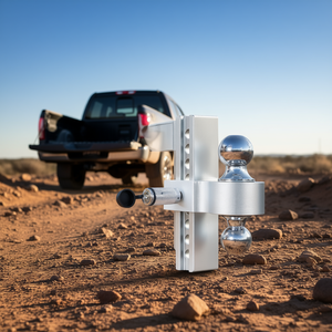 Attelage de remorque réglable de 2 pouces en alliage d'aluminium avec supports de 8 pouces pour remorques - Product Image 2