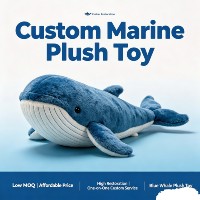 Jouet en peluche animal marin avec options de design et de couleur
