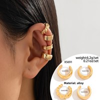 Pendientes de Clip Modernos de Aleación con Perlas de Diseño, Sin Perforación, para Mujer, Joyería Fina, Accesorios de Moda, Regalos Elegantes