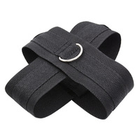Netphi Acier Inoxydable Croix Menottes Harnais En Cuir BDSM Débutants Kit pour Adultes pour Couples ou Femmes SM Type Sex Toys