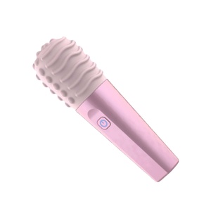 大人用マスターベーター ハンドヘルドAVワンドマッサージ機 女性用バイブレーター 防水シリコン<span class=keywords><strong>ABS</strong></span> 7段階5レベル振動 USB充電式 - Product Image 1