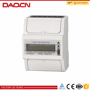 Hiệu quả <span class=keywords><strong>Din</strong></span> <span class=keywords><strong>Rail</strong></span> Đồng hồ điện không lập trình để theo dõi năng lượng đơn giản - Product Image 3