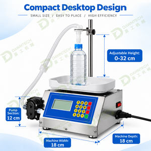 Máquina de Llenado de Líquidos para Botellas Pequeñas, Tipo de Pesaje de Alta Precisión para Perfume, Jugo, Leche, Agua, Aceite - Product Image 2