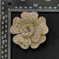 Vente directe usine – Fleur de rose entièrement ornée de diamants brillants – Accessoires de mode pour sacs et vêtements – Fleur à coudre pour chaussures DIY