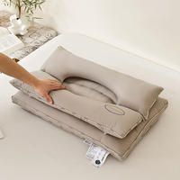 Oreiller de massage par traction pour la colonne cervicale avec tissu confortable et protection des oreilles pour adultes dormant sur le côté