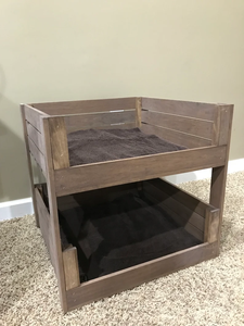 ODM OEM Cozy Wooden Double Deck <b>Bunk</b> <b>Beds</b> for <b>Cats</b> Dogs Space-Saving Pet Furniture with Fun Accessory Customizable Oem Pet <b>Beds</b> - Product Image 5