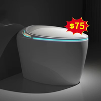 Inodoro Inteligente Moderno Monobloque con Bidé y Taza Calefactable, Descarga Automática por Sensor y Operación a Distancia