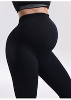 Pantalon de maternité personnalisable pour filles piste de push-up élastique de luxe utilitaire tricoté avec motif solide marque privée