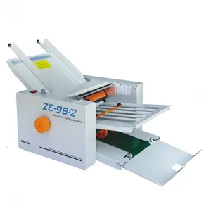 TES-ZE-9B/2 otomatik çok fonksiyonlu kağıt katlama makinesi yüksek hızlı a4 boyutu kağıt ofis ve okul için çapraz masaüstü klasör