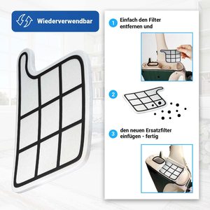 Filtro di Ricambio Protezione Motore per Aspirapolvere Vorwerk <span class=keywords><strong>Folletto</strong></span> 135 e Parti di Ricambio Vk 135 - Product Image 5