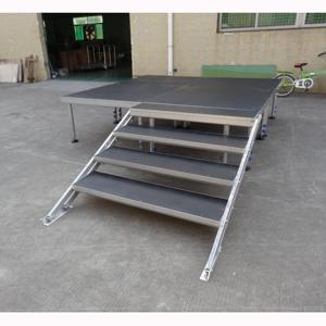 Scène portable d'extérieur en aluminium flexible, réglable en hauteur, avec montage facile pour événements et cérémonies - Product Image 2