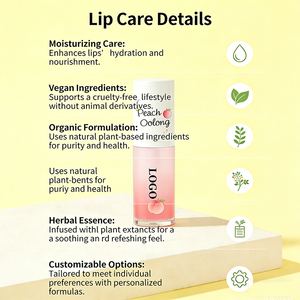 Aceite Labial Vegano de Marca Privada con Brillo Hidratante Efecto Volumen y Aroma a Frutas - Product Image 2