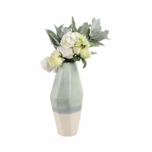 Vase à facettes triple ton pour la décoration du salon, accent décontracté pour la maison, chambre, bureau, cuisine - Product Image 2