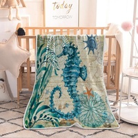 Panneau personnalisé sublimation personnaliser animaux couvertures couverture 3d numérique imprimé photo designer tortue dauphin couverture