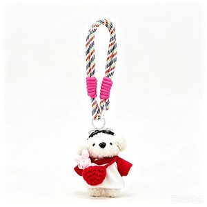 jinbiao Korean Style Keychain <b>Cute</b> Mini Cartoon Plush <b>Bear</b> Doll Phone Case Climbing Rope Bag Purse Pendant Charms Christmas - Product Image 3