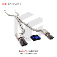Système d'échappement Catback en acier inoxydable 304 ING pour BMW 550i F10 N63 V8 4.4T 2011-2016 et M550i G30 2017-2024