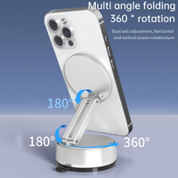 Nouveaux supports de téléphone et tablette portables en alliage d'aluminium magnétique rotatifs à 360 degrés, angle réglable, utilisation intérieure/extérieure, support de bureau flexible