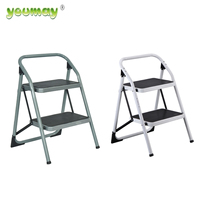 Escabeau pliant, échelle large en acier pliable EN14183 et EN131, escalier en acier inoxydable