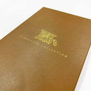 สมุดเมนูหนัง PU สีน้ำตาลราคาโรงงาน พร้อมปกเมนูแบบ LED สำหรับบาร์ คลับ แบบสองหน้า - Product Image 6