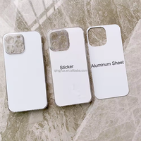 2D Sublimation Blanks Clear Rubber TPU PC Phone Cases pour iPhone 13/14/15 pour Samsung pour Huawei Redmi-Couvertures de téléphone portable
