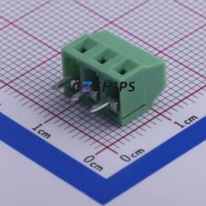 KF128L-3.81-3P Screw Terminal Block Through hole Component (THT),P=3.81mm Connector 1x3P 3.81mm Green Through Hole - Product Image 1
