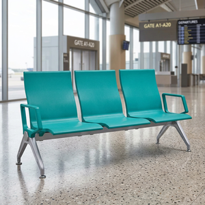 Chaises d'attente pour hall bancaire, chaise de salle d'attente 3 places, chaise d'aéroport, sièges pour gares publiques, hôpitaux et cliniques - Product Image 4