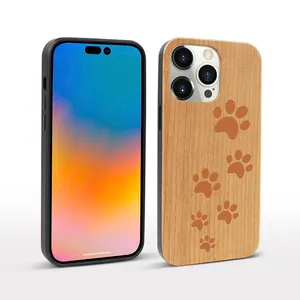 Wooden Shockproof Mobile Cover For iPhone 14 Pro Max Case For Oppo Cell Phone Cases