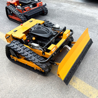 Robot tondeuse sans fil haute puissance 225 CC, autopropulsé, zéro-turn, avec fonction de déneigement et pelle, télécommandé, pour usage industriel et bricolage