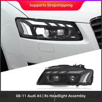 Ensemble de phares à LED de style RS pour Audi A5 2008-2011, phares avant améliorés avec clignotants séquentiels DRL