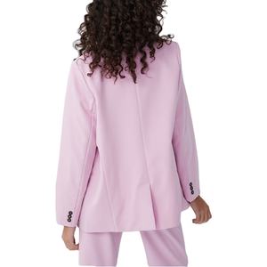 Blazers Damas Personalizado Manga Larga Botón Detalle Frontal Oversize blazer Venta <span class=keywords><strong>al</strong></span> por mayor Casual <span class=keywords><strong>Oficina</strong></span> - Product Image 5