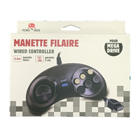 Kotak Kemasan Pengontrol Game Retro Kustom, Kotak Kertas Gantung Retail, Kotak Gamepad Berkabel Mewah untuk Sega Mega Drive