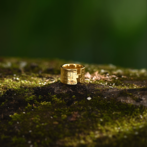 Fashion <b>Ring</b> 316L Stainless Steel PVD Gold Plated Sustainable Resistant Band Jewelry - Product Image 3