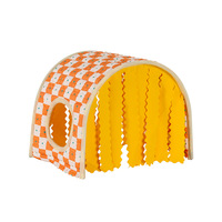 Accessoires pour animaux de compagnie, produits pour chats en gros, tunnel de jeu interactif lumineux en peluche pliable pour chats