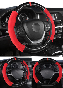 Accessoires de voiture populaires fibre cuir daim couverture de <span class=keywords><strong>volant</strong></span> de voiture de sport - Product Image 4