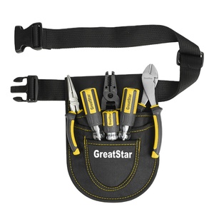Ensemble d'outils personnalisé Greatstar 7 pièces avec pochette, dénudeur de fils, pince à bec long, tournevis, ensemble d'outils pour électricien - Product Image 1