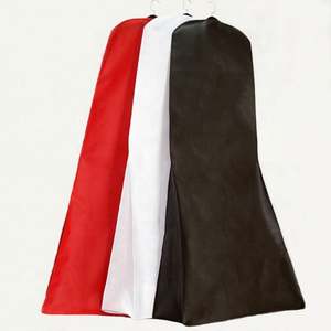 Vestidos Bolsa de embalaje con cremallera Boda Vestido no tejido Bolsa de plástico Bolsa de ropa Logotipo personalizado - Product Image 2