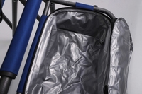 Chaise de camping pliante compacte OEM avec cadre en acier, table et glacière intégrées pour adulte