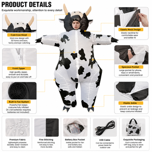 Costume de mascotte gonflable amusant pour adultes, idéal pour les fêtes, les carnavals <span class=keywords><strong>et</strong></span> les événements. - Product Image 3
