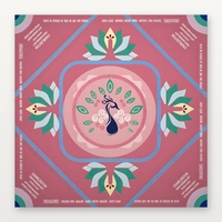 Mahjong américain 4 joueurs, 166 tuiles en acrylique marbré Rose Peacock, tapis de jeu antidérapant pour clubs et communautés, prêt à être expédié
